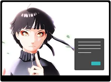 Himawari Uzumaki Dark theme for Windows 11