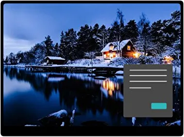 House in the Wood Dark theme for Windows 11