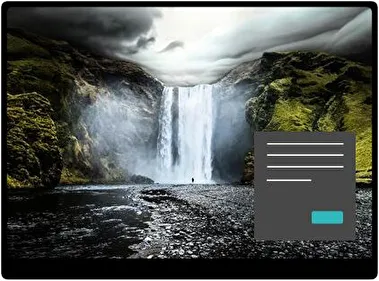 Iceland Dark theme for Windows 11