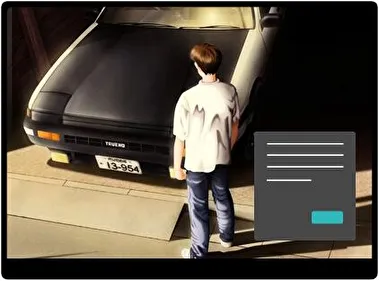 Initial D Dark theme for Windows 11
