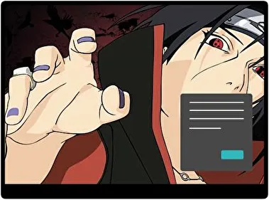 Itachi Uchiha Dark theme for Windows 11