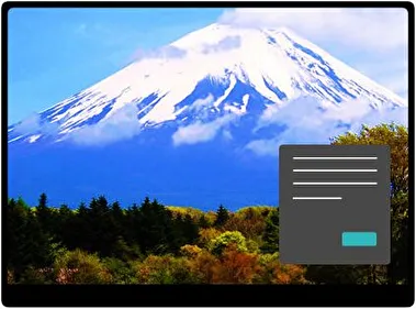 Japan Mountains Dark theme for Windows 11