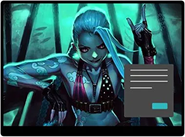 Jinx Lol Dark theme for Windows 11