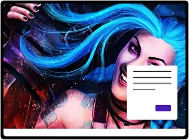 Jinx Lol theme for Windows 11