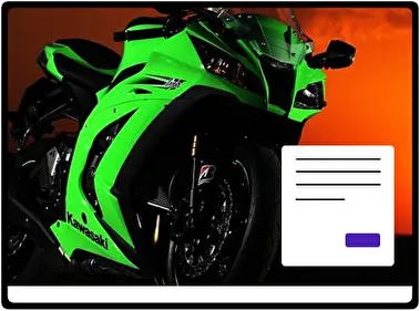 Kawasaki Ninja theme for Windows 11