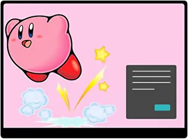 Kirby Dark theme for Windows 11