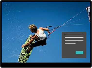 Kitesurfing Dark theme for Windows 11