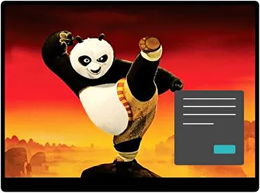 Kung Fu Panda 2 Dark theme for Windows 11