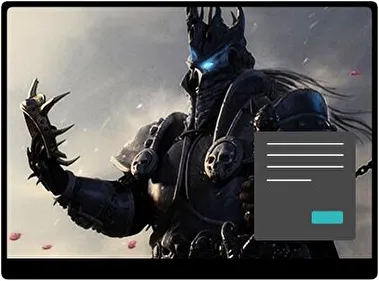 Lich King World of Warcraft Dark theme for Windows 11