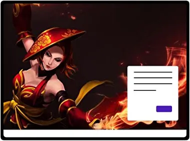 Lina Dota 2 theme for Windows 11