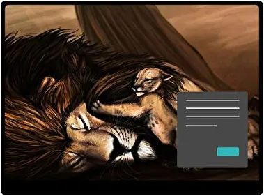 Lion King Dark theme for Windows 11