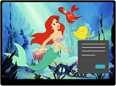 Little Mermaid Dark theme for Windows 11