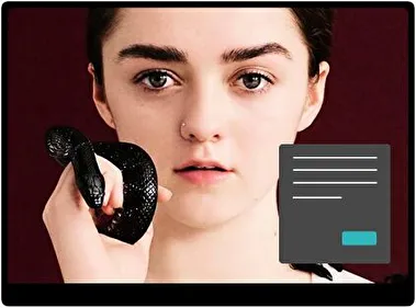 Maisie Williams Dark theme for Windows 11