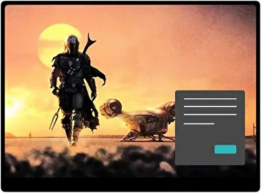 Mandalorian Dark theme for Windows 11