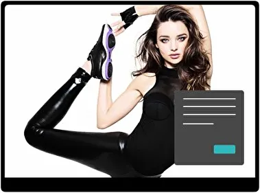 Miranda Kerr Dark theme for Windows 11