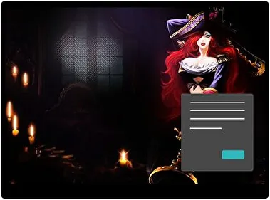 Miss Fortune Lol Dark theme for Windows 11