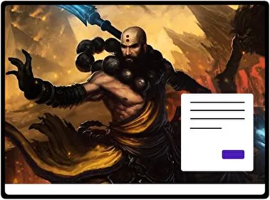 Monk Diablo theme for Windows 11