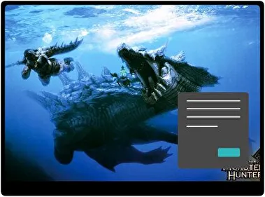 Monster Hunter Dark theme for Windows 11