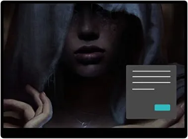 Mysterious Girl Dark theme for Windows 11