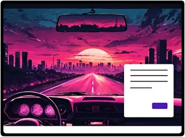 Neon Horizon theme for Windows 11