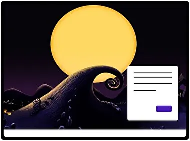 Nightmare Christmas theme for Windows 11