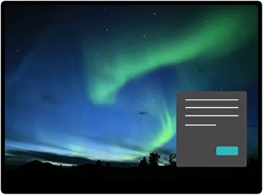 Northern Lights Dark theme for Windows 11