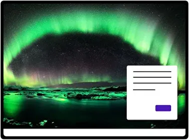 Northern Lights theme for Windows 11