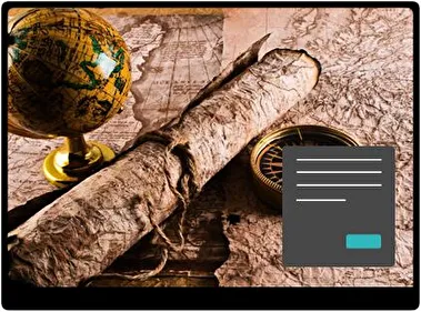 Old Earth Map Dark theme for Windows 11