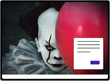 Pennywise theme for Windows 11
