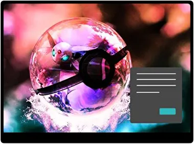 Pokeball Dark theme for Windows 11