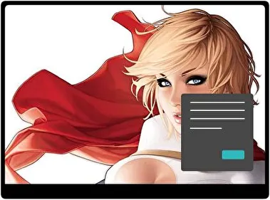 Power Girl Dark theme for Windows 11