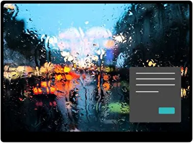 Rain Dark theme for Windows 11
