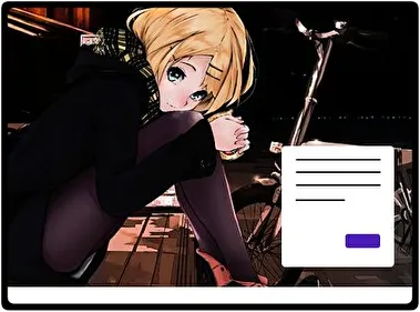 Rin Kagamine Vocaloid theme for Windows 11