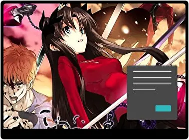 Rin Tohsaka Dark theme for Windows 11