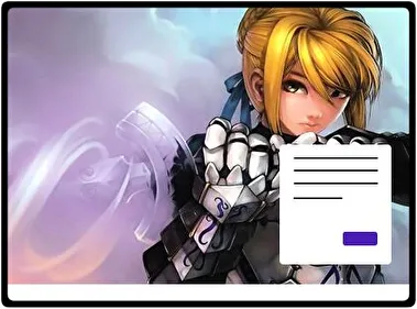 Saber Fatestay Night theme for Windows 11
