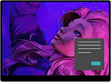 Seraphine Lol Dark theme for Windows 11