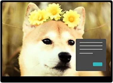Shiba Inu Dark theme for Windows 11