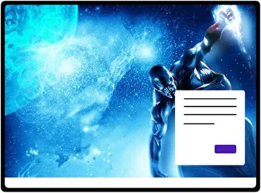 Silver Surfer theme for Windows 11