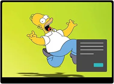 Simpsons Dark theme for Windows 11