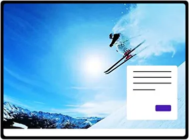 Skiing theme for Windows 11