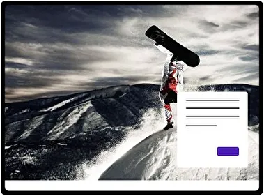 Snowboard theme for Windows 11