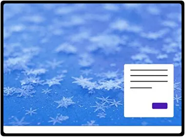 Snowflakes theme for Windows 11