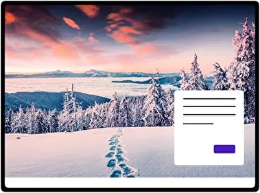 Snowy Landscapes theme for Windows 11