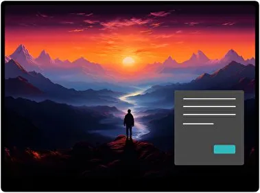 Solitude Sceneries Dark theme for Windows 11