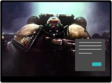 Space Marine Dark theme for Windows 11