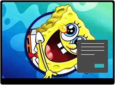 Spongebob Dark theme for Windows 11