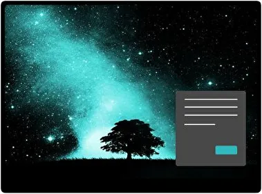 Starry Night Sky Dark theme for Windows 11