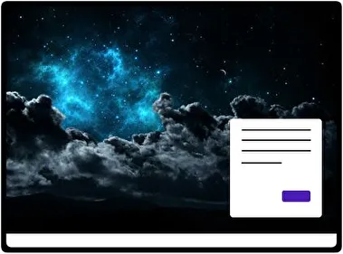 Starry Night Sky theme for Windows 11