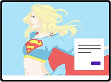Supergirl theme for Windows 11