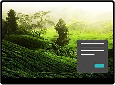 Tea Plantation Dark theme for Windows 11